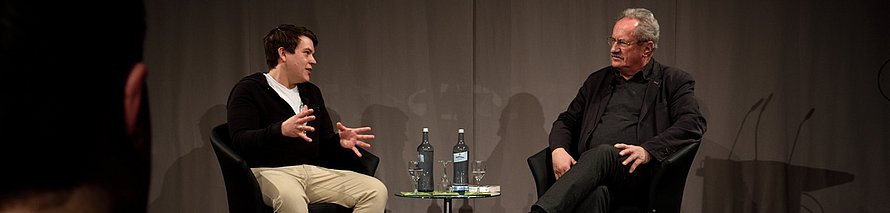 Foto Christian Ude und Felix Benneckenstein im Gespräch