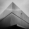 Schwarz-weiß-Fotografie: Lenbachhaus München (Ausschnitt)