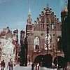 Foto des alten Münchner Rathauses kurz nach Kriegsende 1945