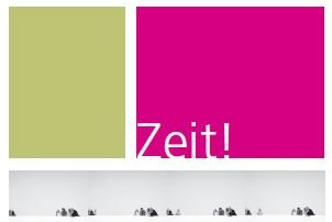 Einladungskarte ZEIT! – Werkausstellung 2008