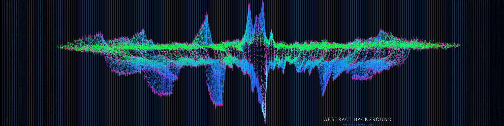 Audio-Farbdiagramm von Punkten und verrauschten Linien