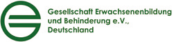 Logo Gesellschaft Erwachsenenbildung und Behinderung e.V. Deutschland